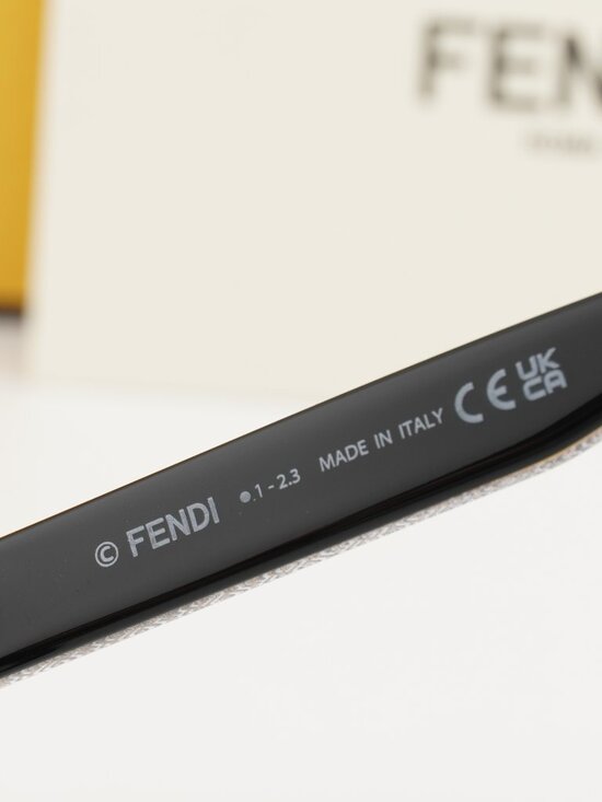 Fendi FE50070I 001 Square Eyeglasses 54mm - Black